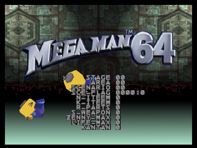 Mega Man 64 (Debug Edition) Title Screen